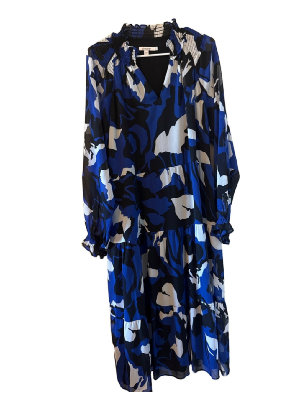 Chico’s Women’s Size 1.5 Long Sleeve Lined Dress Office Evening Wear